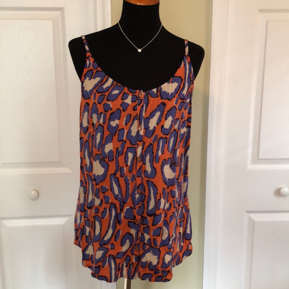 CAbi Isla Cami Button Down Tank